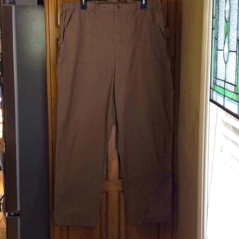 FINAL SALE PRICE C.J. Banks Elastic Waist Cotton Pants in 20W
